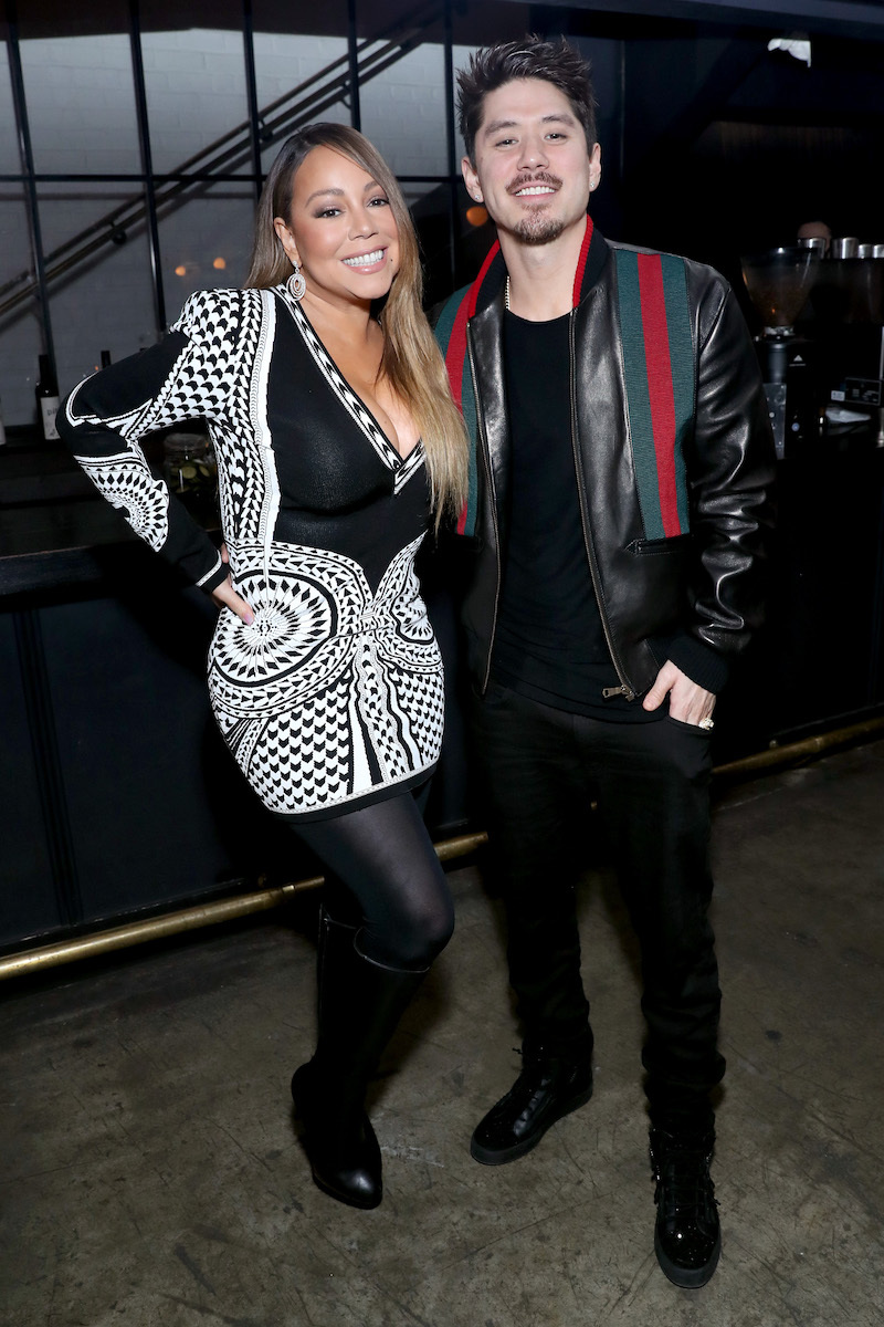 Mariah Carey and Bryan Tanaka at the premiere of 