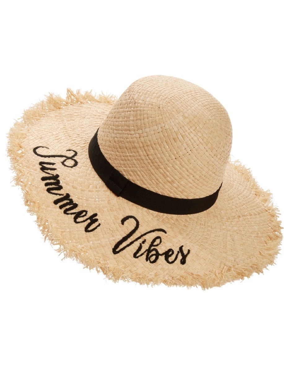 straw hat with 