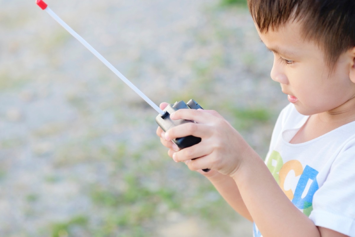 little boy playing with remote control car, things that annoy grandparents