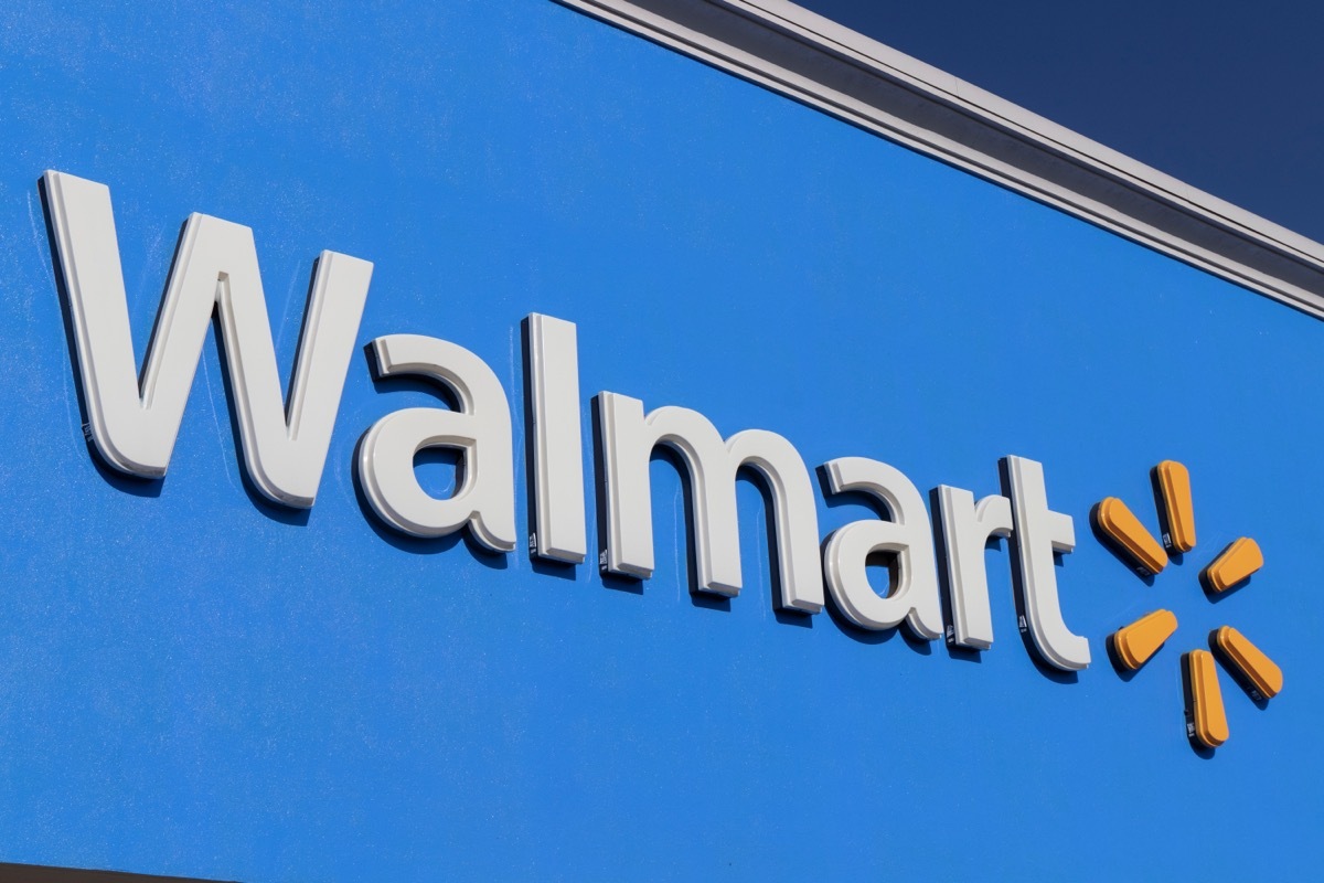 walmart sign on building