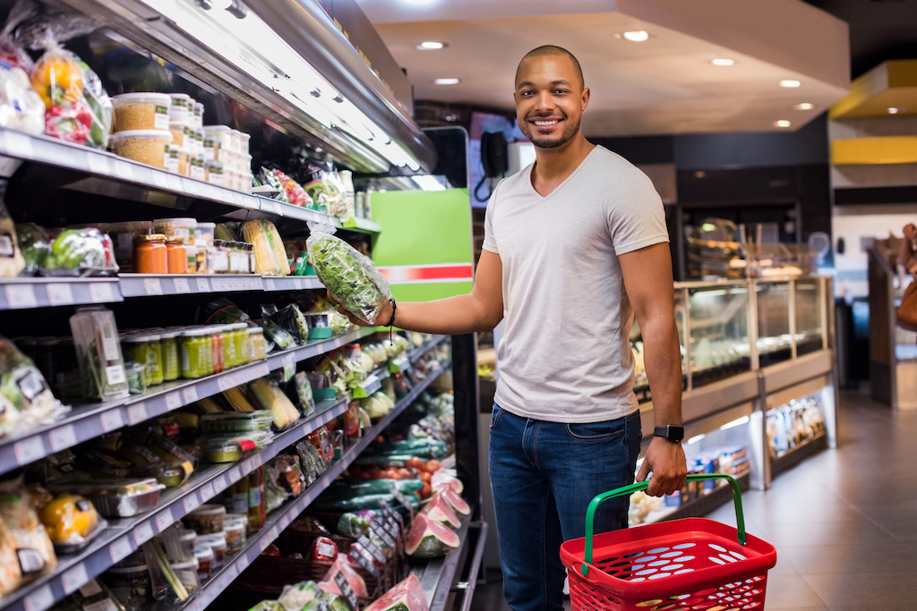 Man Buying Salad products you should always buy generic