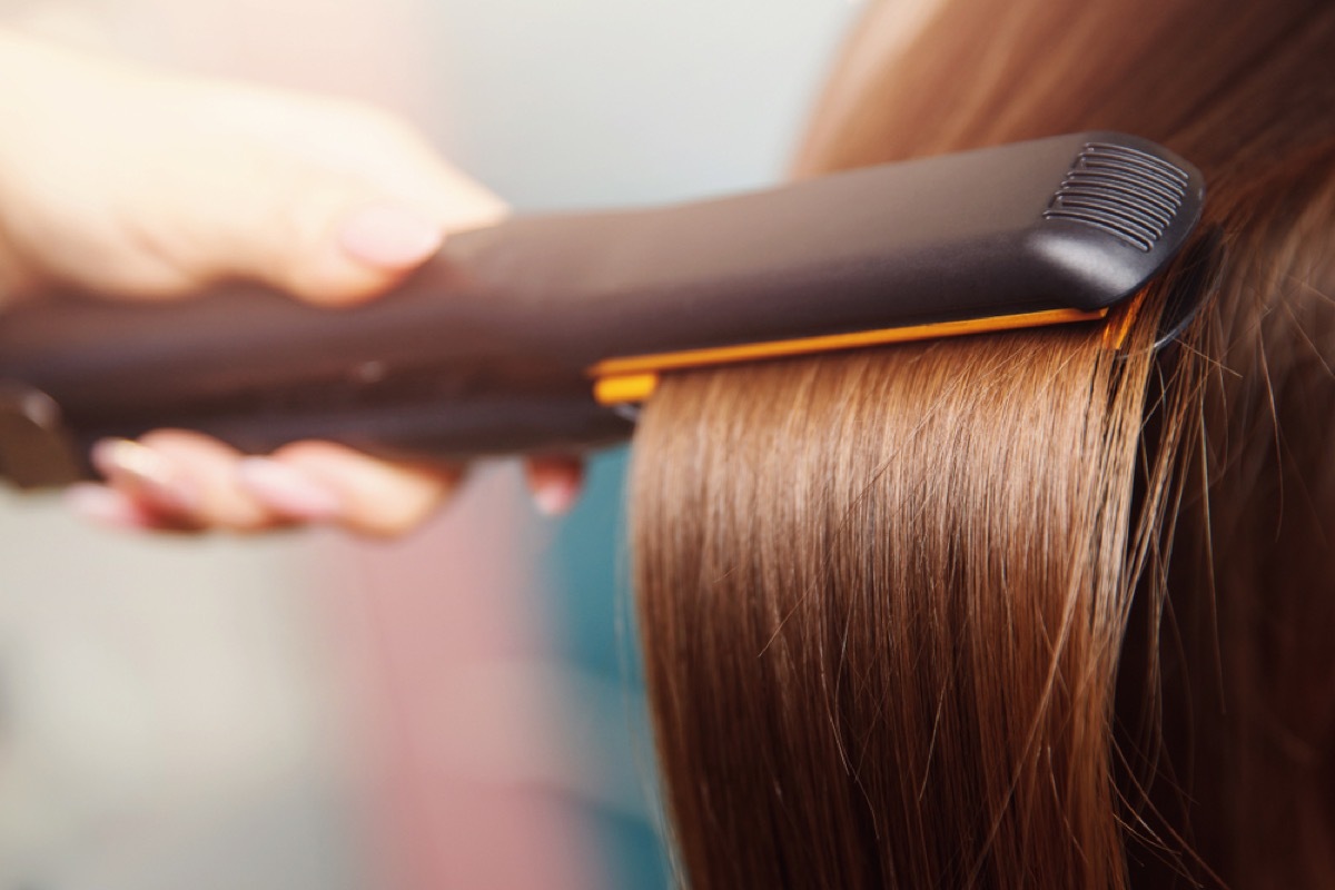 flat iron, straightening iron, fire prevention tips