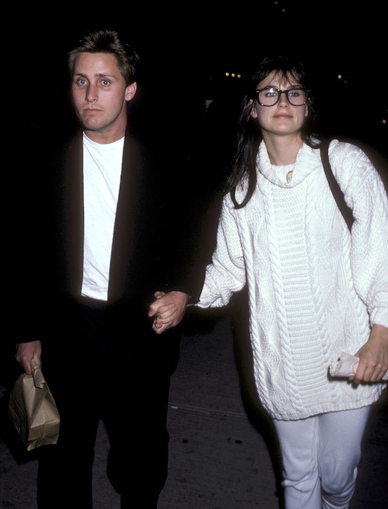 Emilio Estevez and Demi Moore at 