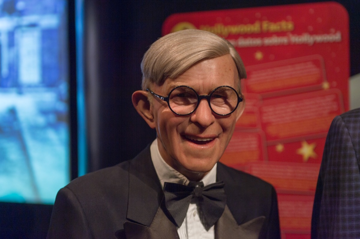 George burns wearing glasses