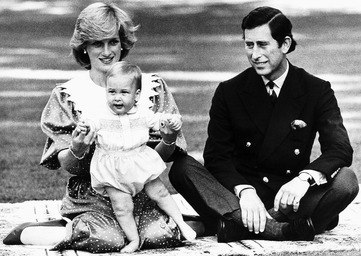 Prince William with Prince Charles and Princess Diana in Australia April 1983