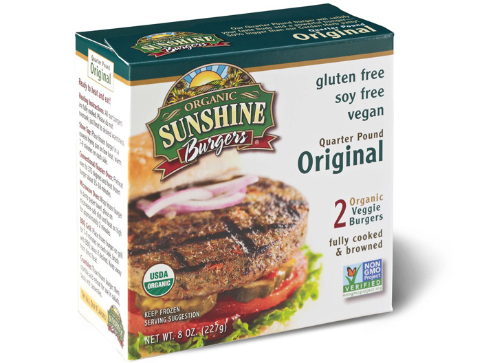 Sunshine original veggie burger