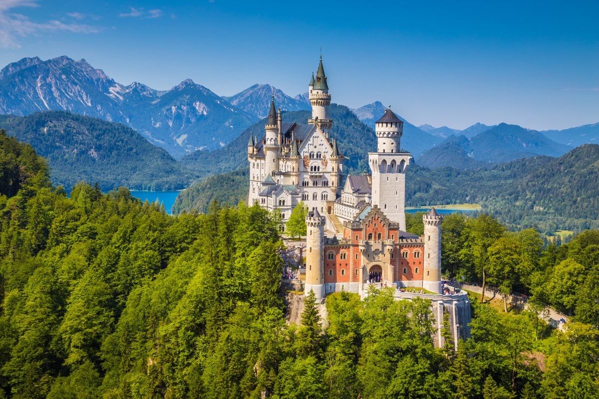 Beautiful view of world-famous Neuschwanstein Castle