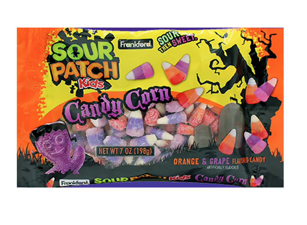 Sour patch candy corn