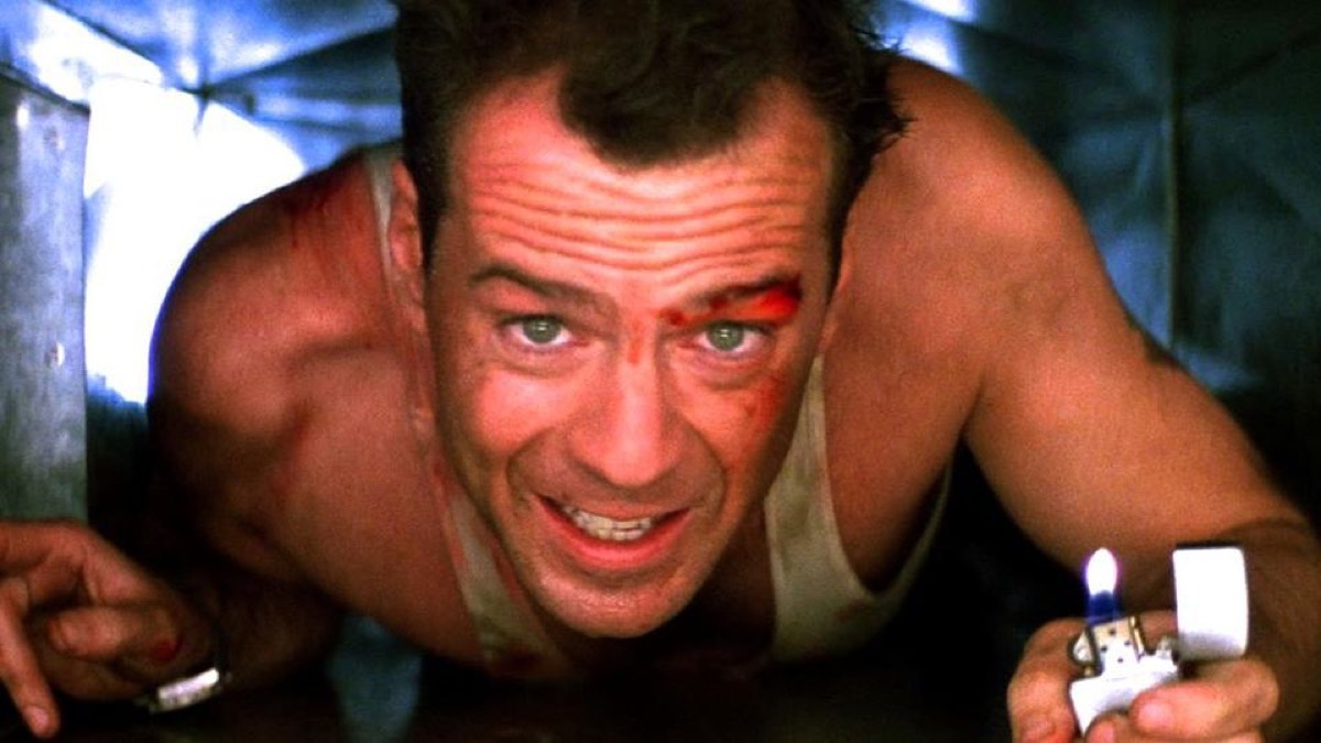 Bruce Willis in die hard movie 