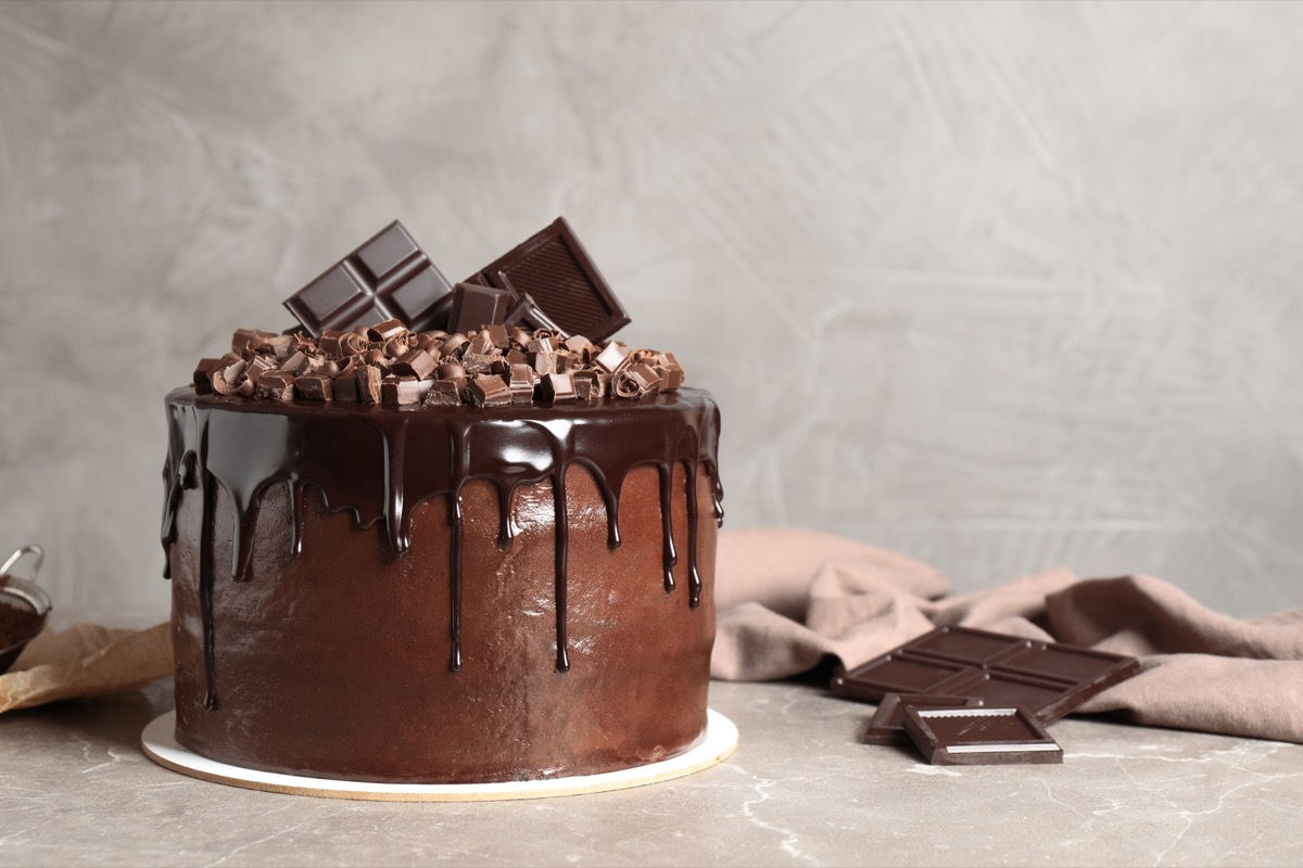 dark chocolate cake