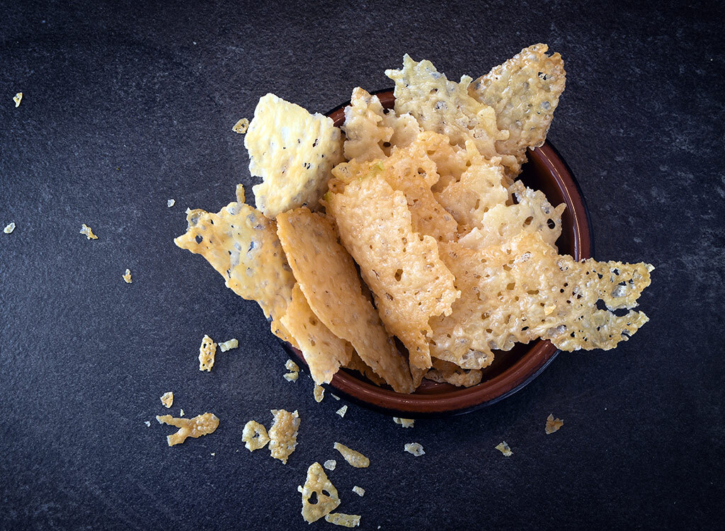 Parmesan cheese crisps