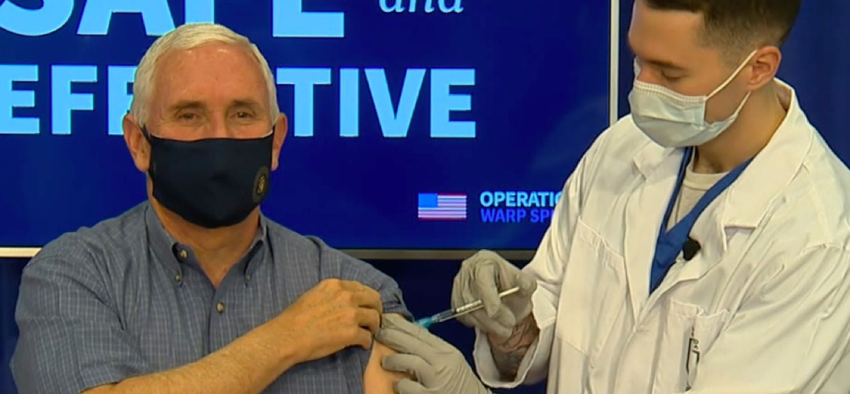 Mike Pence getting COVID vaccine