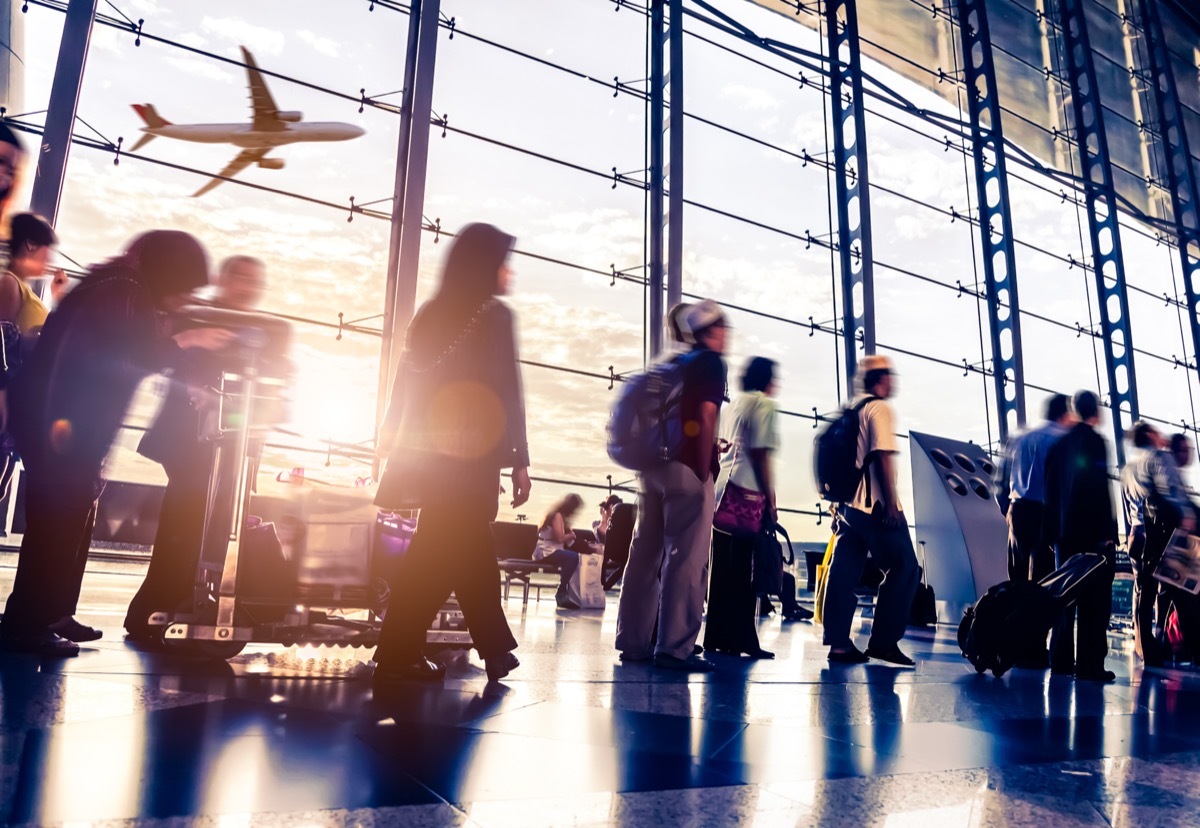 passengers in airport