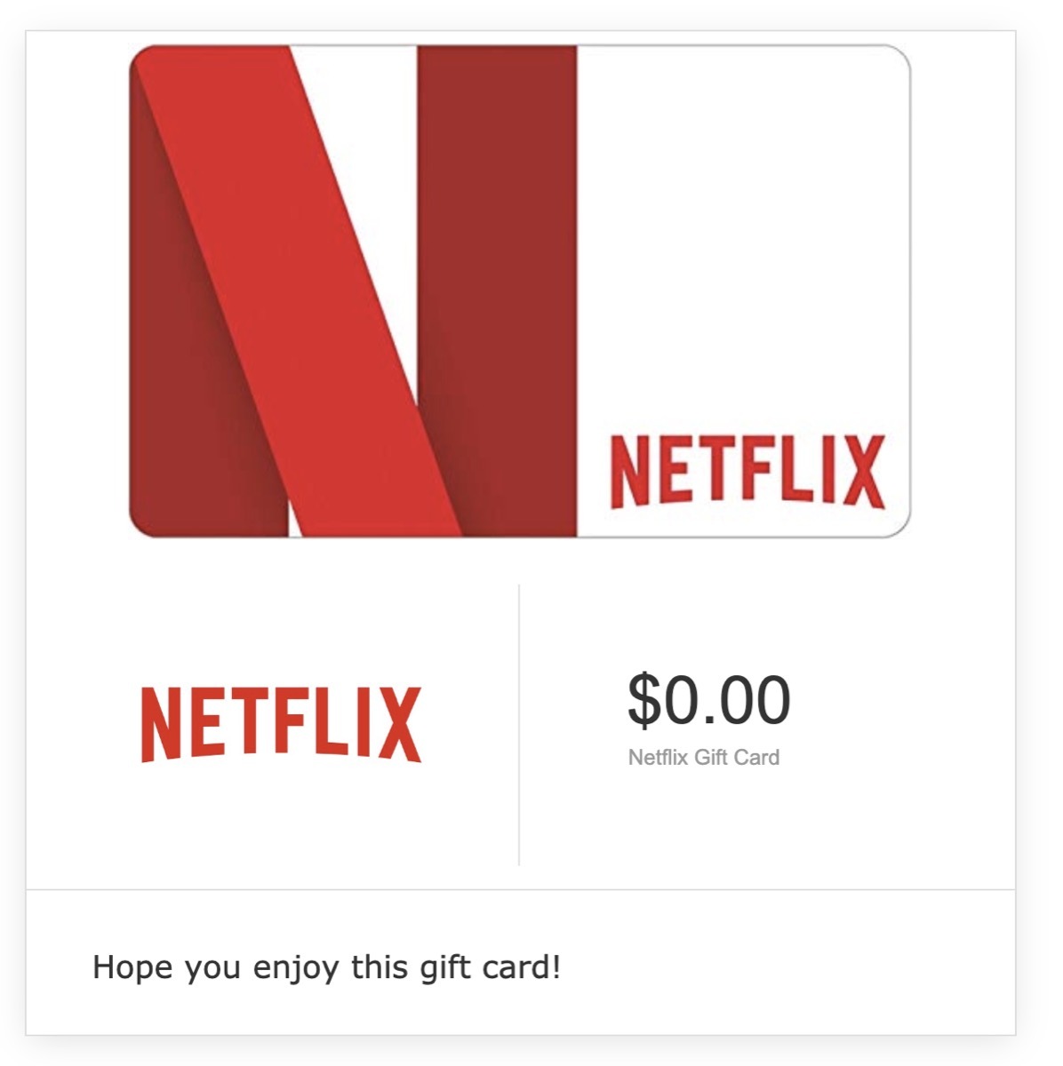 netflix gift card