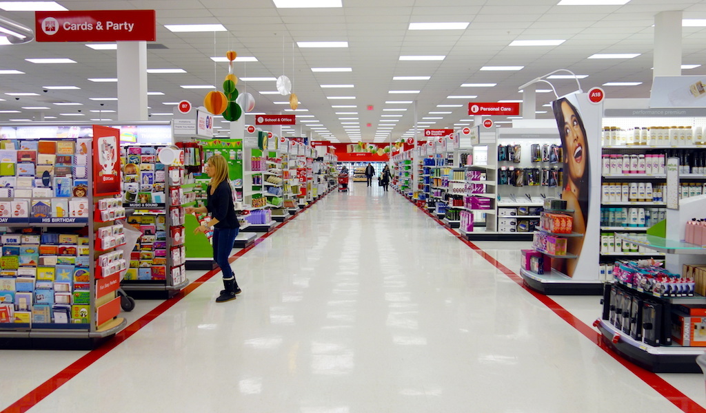 inside a target store