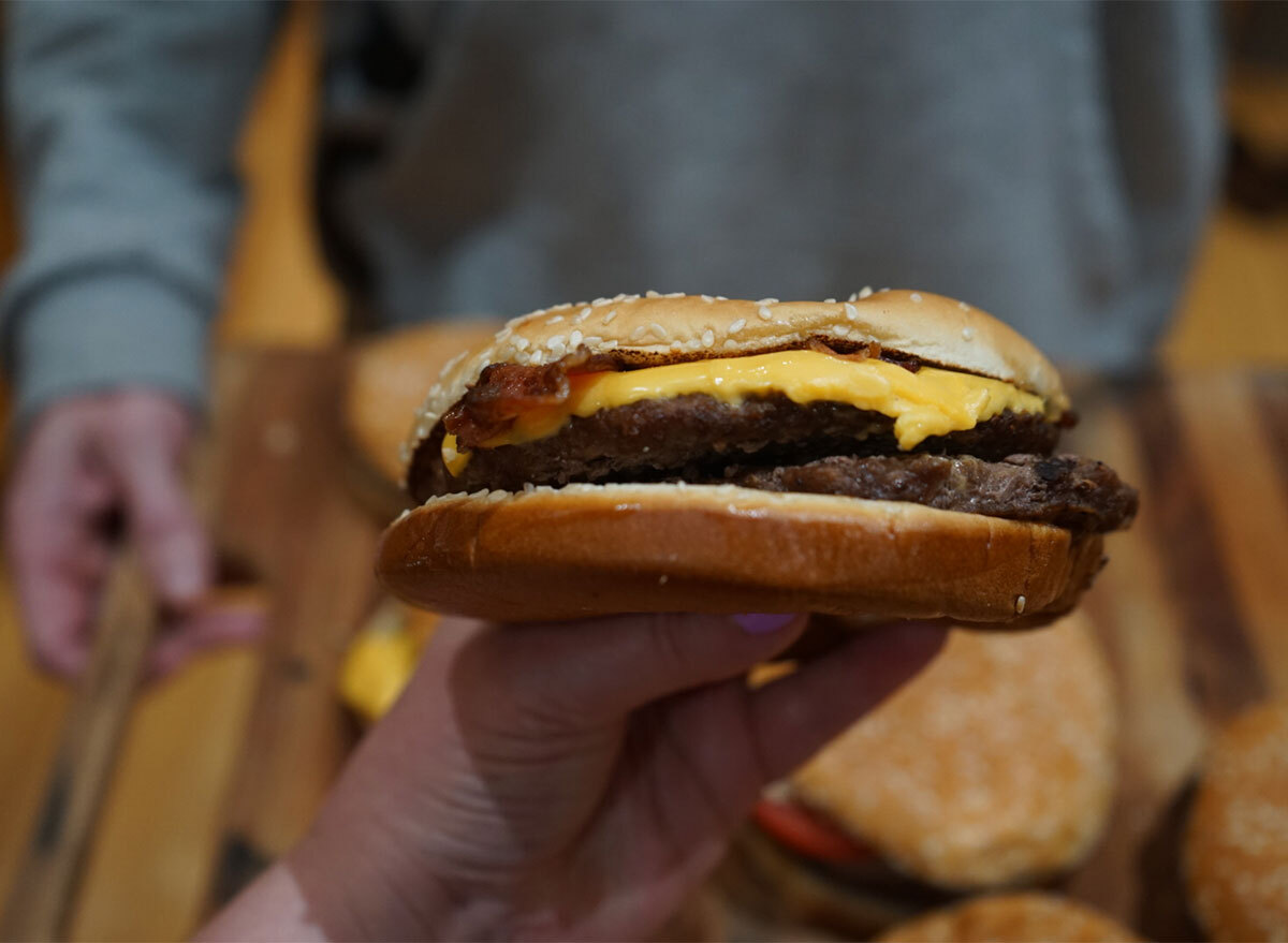 burger king double stacker burger