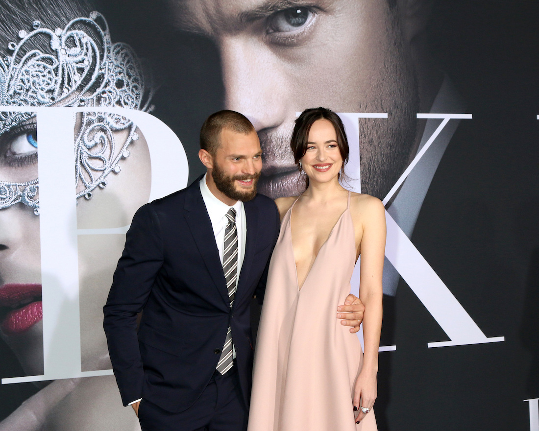 Jamie Dornan and Dakota Johnson at the premiere of 