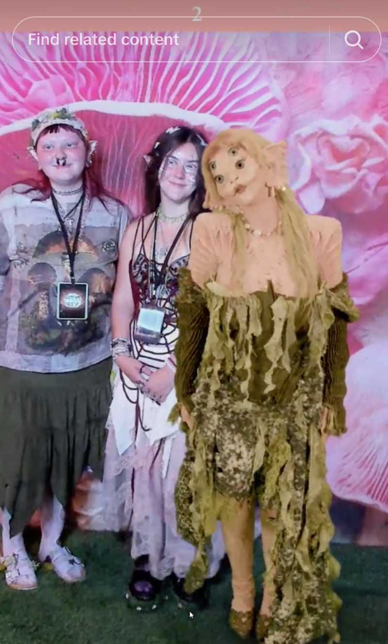 Fans with the Melanie Martinez hologram