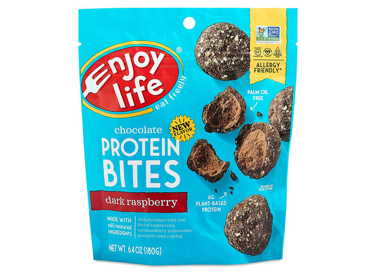 enjoy life protein bites dark raspberry