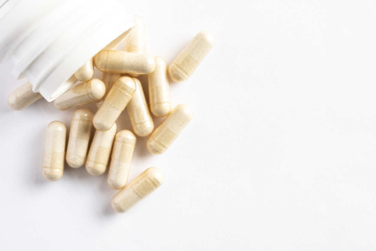 Probiotic capsules.